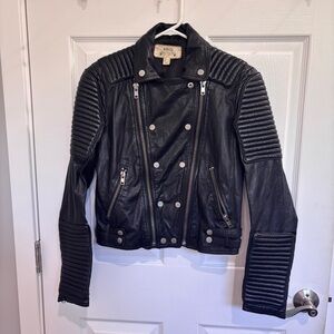 Mango Leather Jacket
